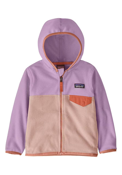 PATAGONIA BABY MICRO D SNAP-T JKT SEAFAN PINK/DRAGON