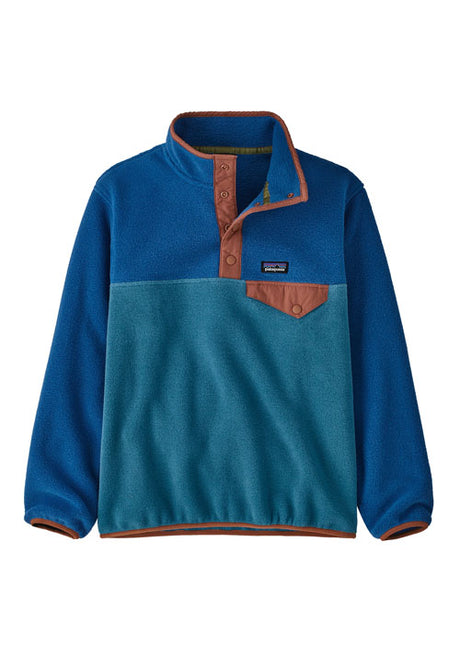 PATAGONIA BOYS LW SYNCH SNAP - WAVY BLUE
