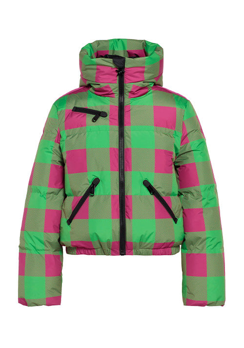 GOLDBERGH CABIN SKI JACKET - GREEN/PINK