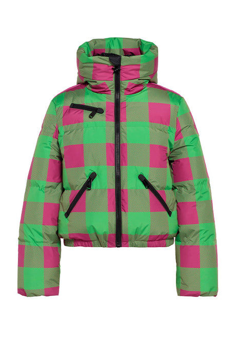 GOLDBERGH CABIN SKI JACKET - GREEN/PINK