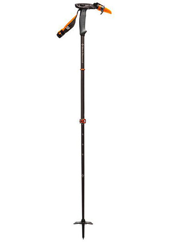 BLACK DIAMOND CARBON WHIPPET POLE 100 - 140CM REMOVABLE PICK
