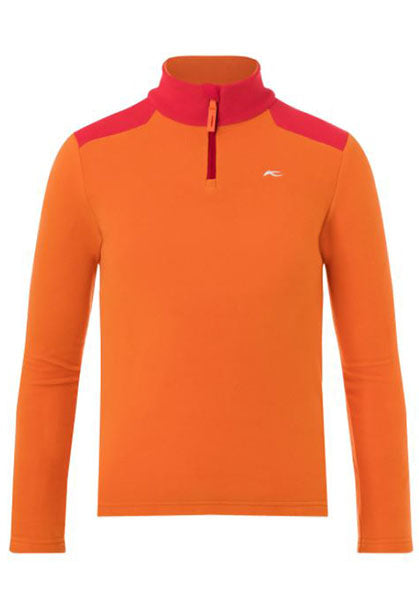 KJUS JNR CHARGER 1/2 ZIP ORANGE/SCARLET