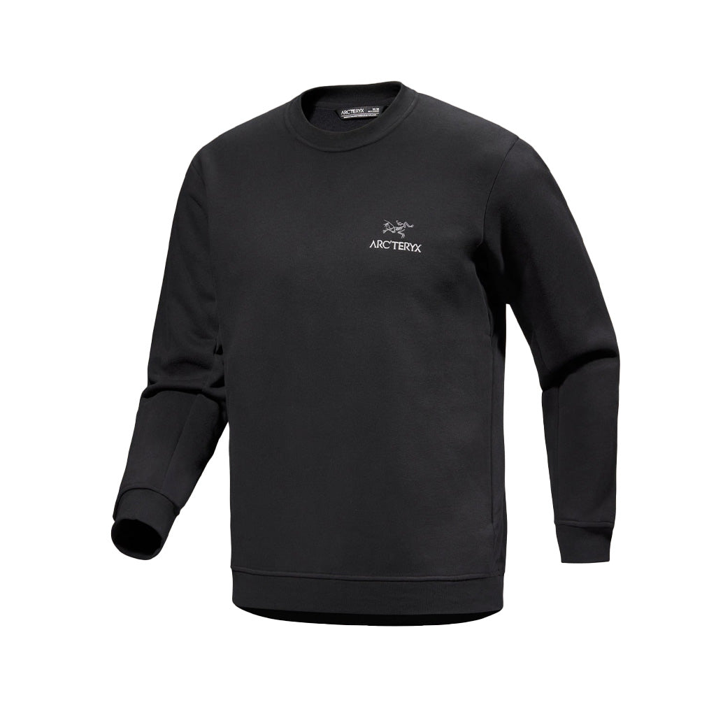 ARCTERYX  MS EMBLEM FLEECE CREW -BLACK