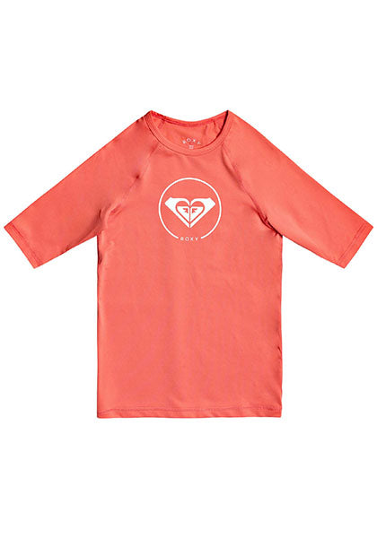 ROXY GIRL BEACH CLASSIC 3/4 RASHSHIRT CORAL