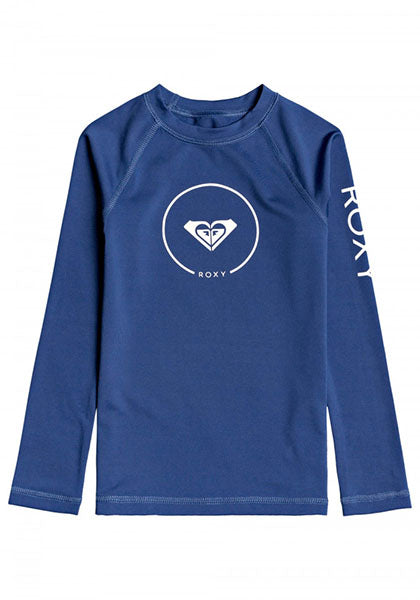 ROXY JNR GIRL BEACH CLASSIC LS RASHSHIRT NAVY