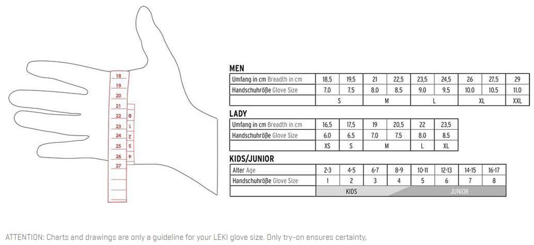 LEKI ELEMENTS PALADIUM S GLOVE
