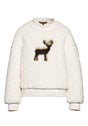 GOLDBERGH DEER TEDDY SWEATER OFF WHITE