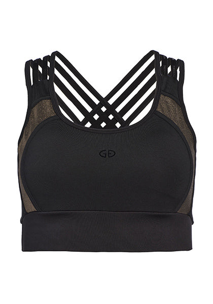 GOLDBERGH SARAVA BRA BLACK/GOLD