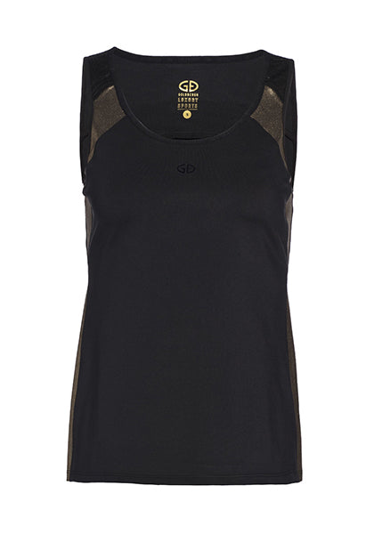 GOLDBERGH SELKIS TANKTOP BLACK/GOLD