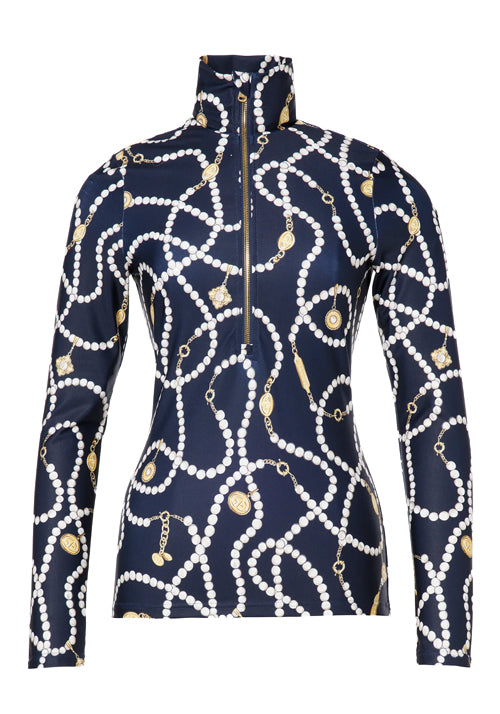 GOLDBERGH VIVIENNE SKI PULLY - FRENCH NAVY