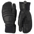HESTRA FALL LINE  3 FINGER LEATHER GLOVE-BLACK