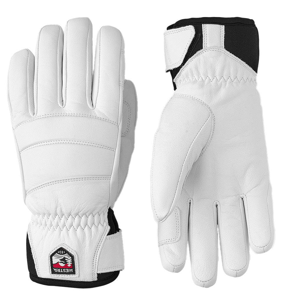HESTRA FALL LINE LEATHER GLOVE - WHITE