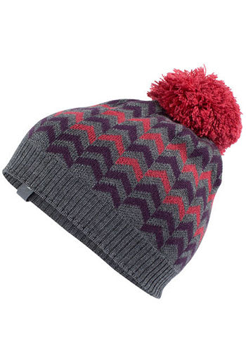 ICEBREAKER SEEKER POM KIDS BEANIE GRITSTONE