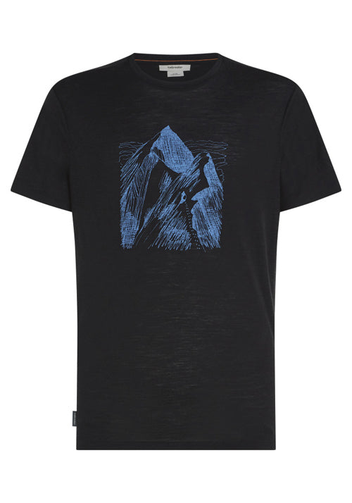 ICEBREAKER 150 TL SS TEE  GRANITE ADV BLACK