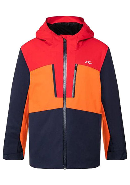 KJUS JNR SNOW ROCK JACKET ATLANTA BLUE/SCARLET