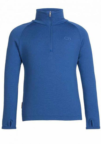 ICEBREAKER COMPASS KIDS L/S ZIP TOP