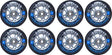 K2  BOOSTER WHEEL & BEARING SET (8x80MM/82A)