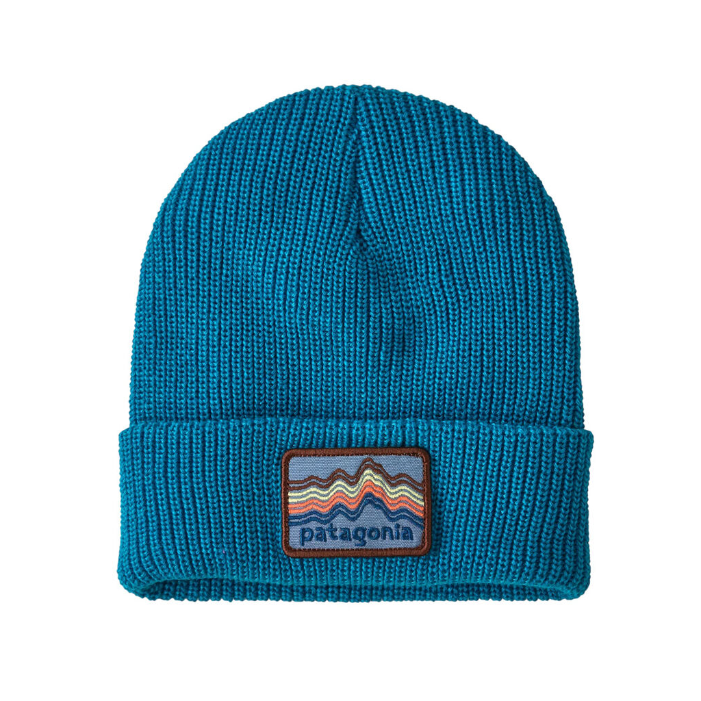PATAGONIA KIDS LOGO BEANIE - RIDGE RISE/UPLIFT BLUE