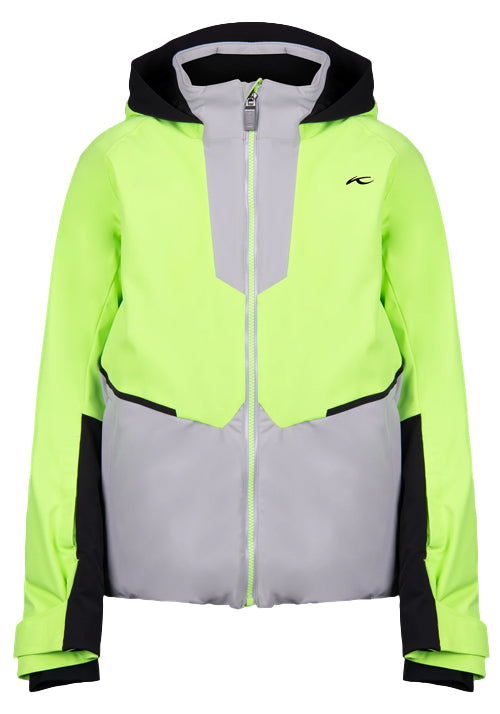 KJUS JNR FORMULA JACKET - LIMELIGHT/ALLOY