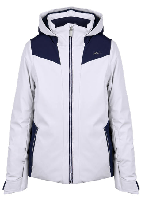 KJUS JNR FORMULA JACKET - WHITE/ATLANTA BLUE