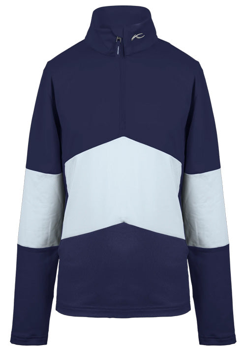 KJUS JNR JULIE 1/2 ZIP ATLANTA- ICY BLUE