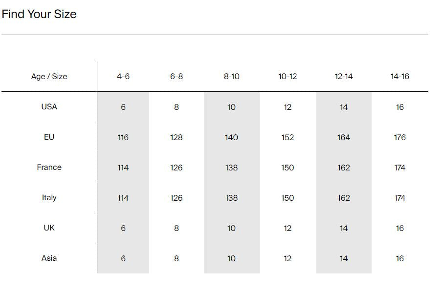 Size Guide