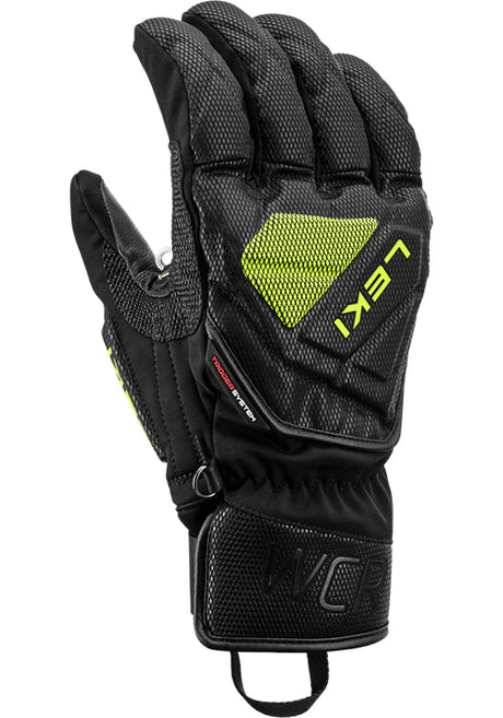 LEKI WCR C-TECH 3D GLOVE BLK/LEMON
