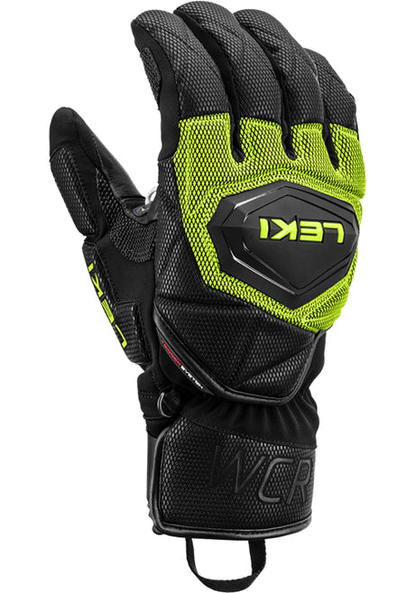 LEKI WCR RACING COACH 3D GLOVE BLK/LEMON