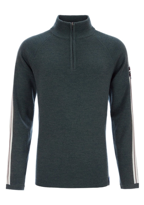 MEISTER MS CHASE RAGLAN SWEATER - OLIVE/WHITE