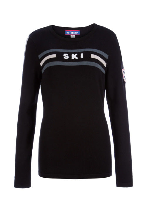 MEISTER WS SKI KNIT CREW - BLACK