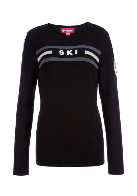 MEISTER WS SKI KNIT CREW - BLACK