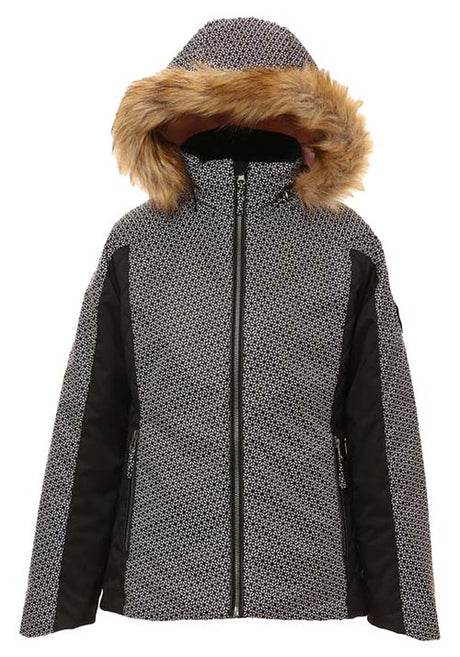 XTM MERIBEL KIDS JACKET BLACK GEO
