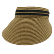 MORGAN & TAYLOR LILAH VISOR TAN BLACK