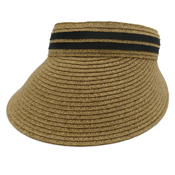 MORGAN & TAYLOR LILAH VISOR TAN BLACK