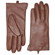 MORGAN & TAYLOR ZOEY LEATHER GLOVES BROWN