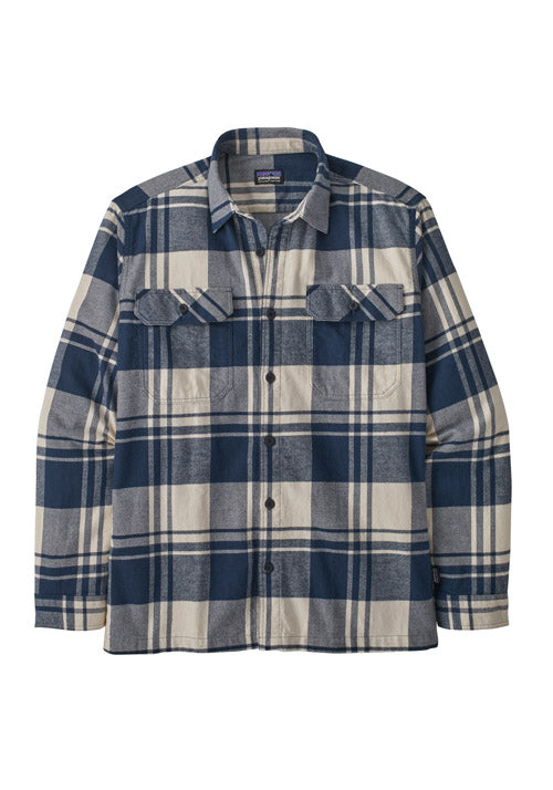PATAGONIA MS ORGANIC COTTON FJORD SHIRT | SMOLDER BLUE