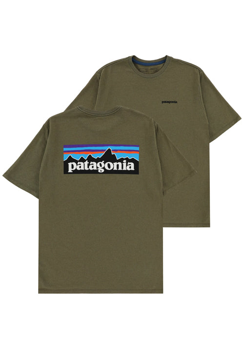 PATAGONIA MS P6 LOGO RESPONSIBILI TEE - WYOMING GREEN