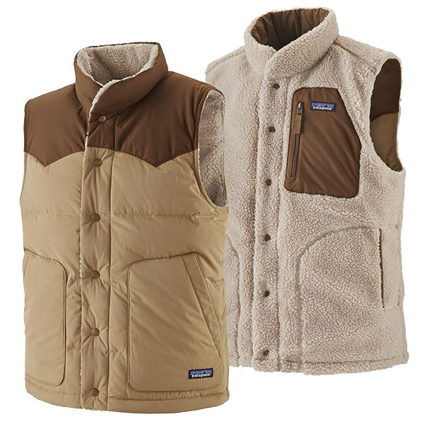PATAGONIA MS REVERSIBLE BIVY DOWN VEST - CLASSIC TAN