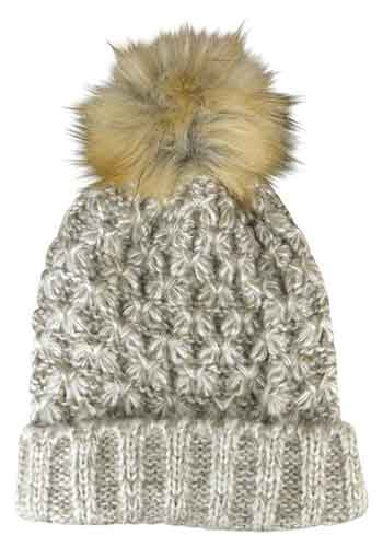 MORGAN & TAYLOR OLIVE BEANIE NATURAL