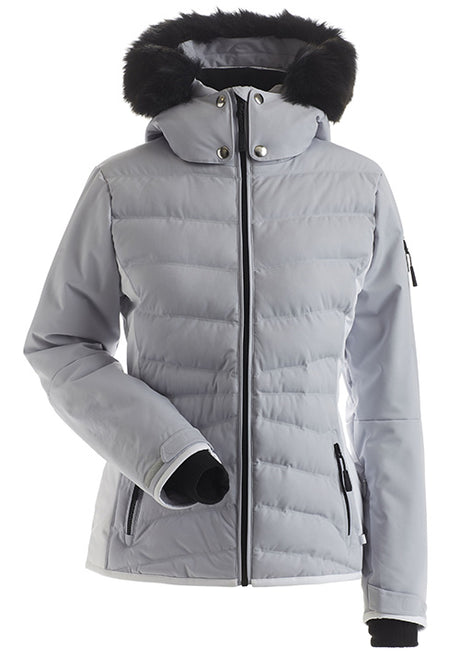 NILS BIANCA FAUX FUR GREY/WHITE