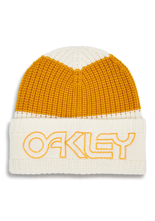 OAKLEY TNP DEEP CUFF BEANIE - ARCTIC WHITE/IRON RED