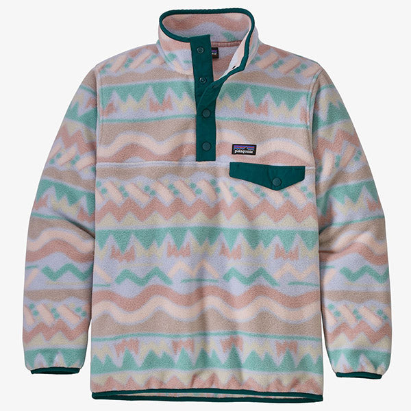 PATAGONIA GIRLS LW SYNCH SNAP LOFOTEN GEO | BELUGA