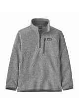 PATAGONIA JNR BETTER SWEATER 1/4 ZIP - STONEWASH
