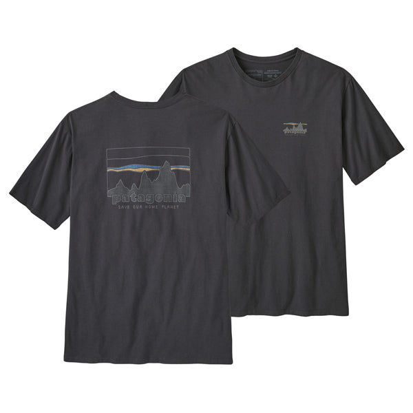 PATAGONIA MS 73 TEXT LOGO TEE-INK BLACK