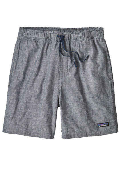 PATAGONIA MS BAGGIES NATURALS CHAMBRAY | NEW NAVY