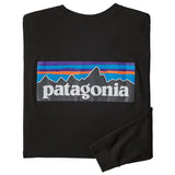 PATAGONIA MS LS P6 LOGO RESPONSIBILI TEE BLACK