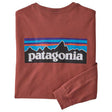 PATAGONIA MS LS P6 LOGO RESPONSIBILI TEE ROSEHIP