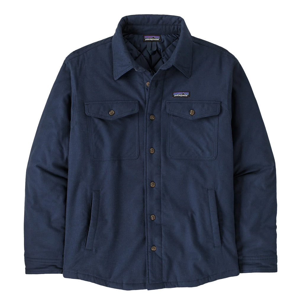 PATAGONIA MS LW INSULATED FJORD FLANNEL SHIRT NEW NAVY