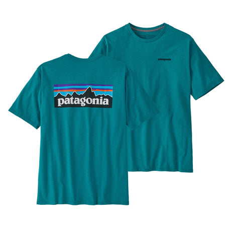 PATAGONIA MS P6 LOGO RESPONSIBILI TEE-BELAY BLUE