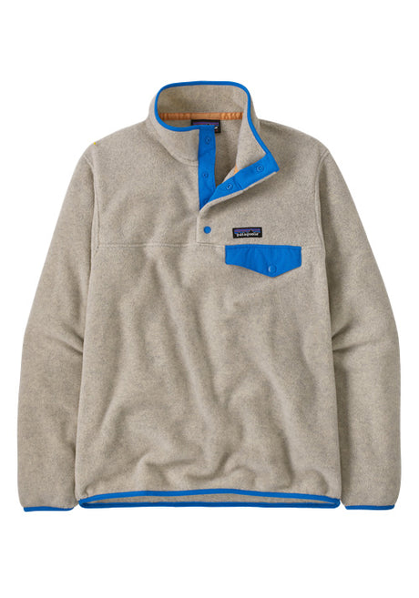 PATAGONIA WS LW SYNCHILLA SNAP - OATMEAL HEATHER | VESSEL BLUE